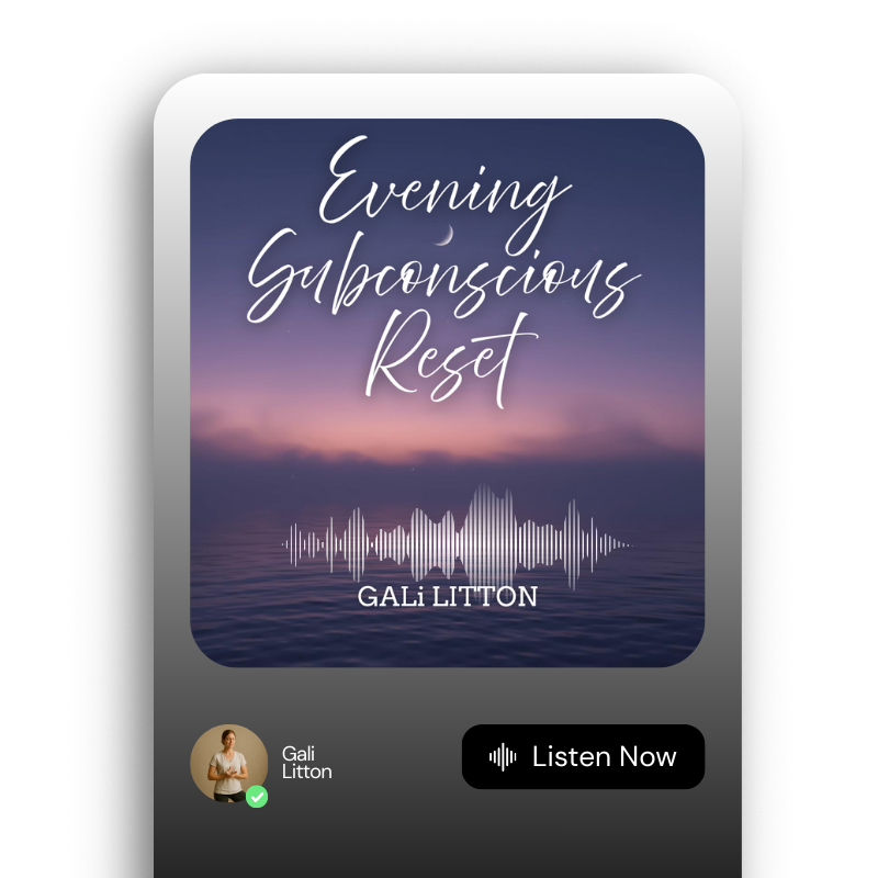 Evening Subconscious Reset – Guided Meditation by Gali Litton